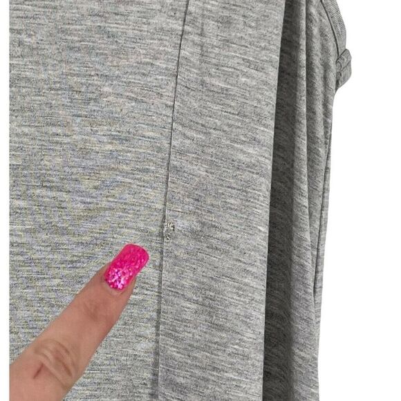 Cherish Tunic Gray Sleeveless Keyhole Back Stretch Jersey Knit Size Large Casual - Picture 3 of 5